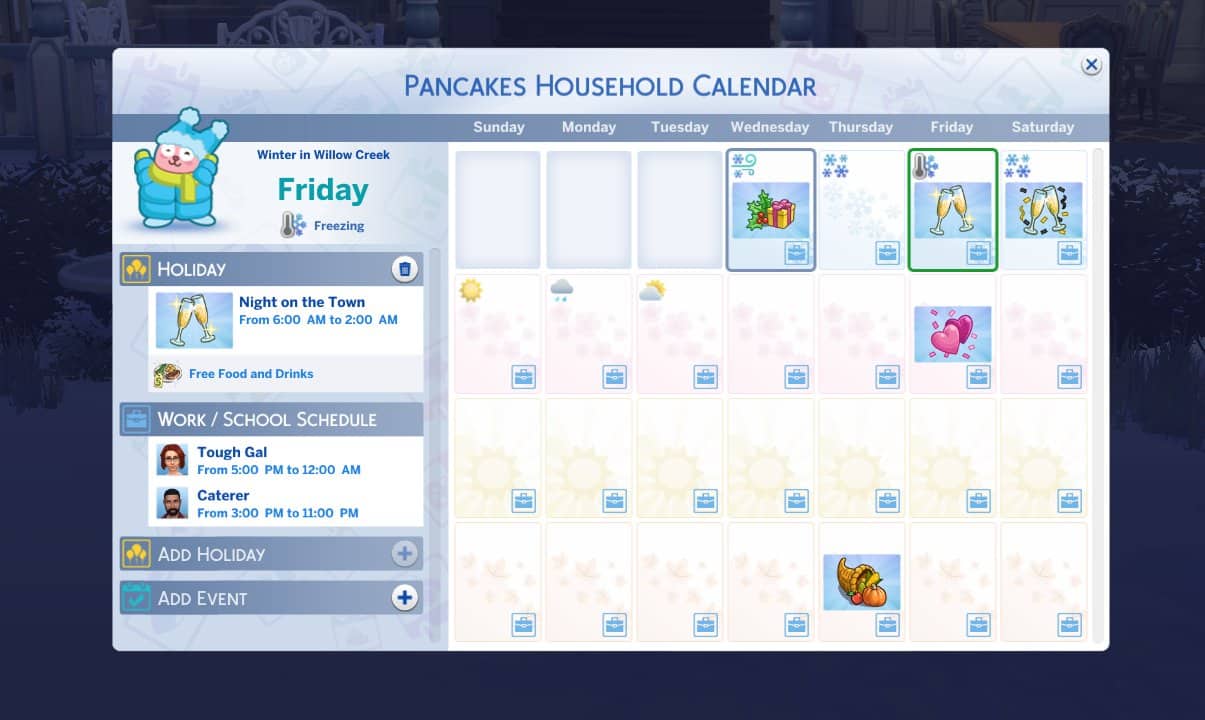 The Sims 4 Seasons Calendar Reveal The Sims 4 Seasons Calendar Reveal