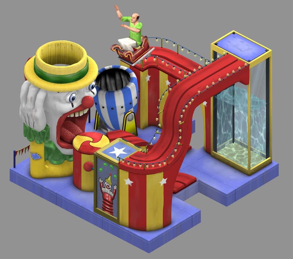 The Sims 1 Base Game And Expansions: Official Features And Assets 217 the sims makin magic fun house ride