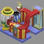 the sims makin  magic fun house ride