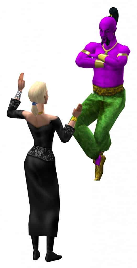 The Sims 1 Base Game And Expansions: Official Features And Assets 40 thesims doubledeluxe genie scene