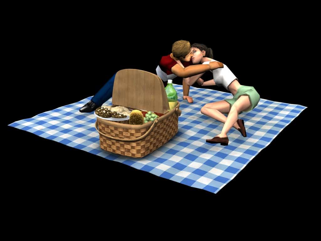 The Sims 1 Base Game And Expansions: Official Features And Assets 85 thesims hotdate picnic couple tga jpgcopy