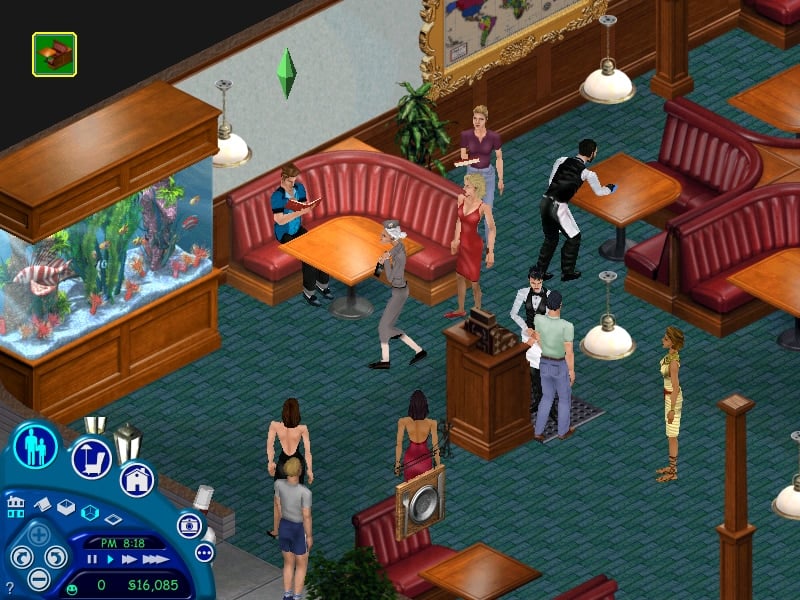 The Sims 1 Base Game And Expansions: Official Features And Assets 73 thesims hotdate restaurant x bmp jpgcopy
