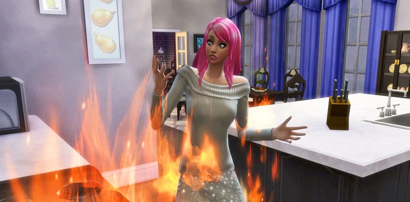 sims 4 death fire