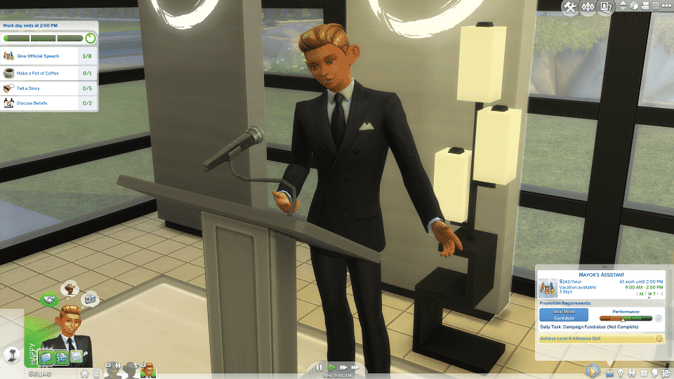 sims 4 city living political career