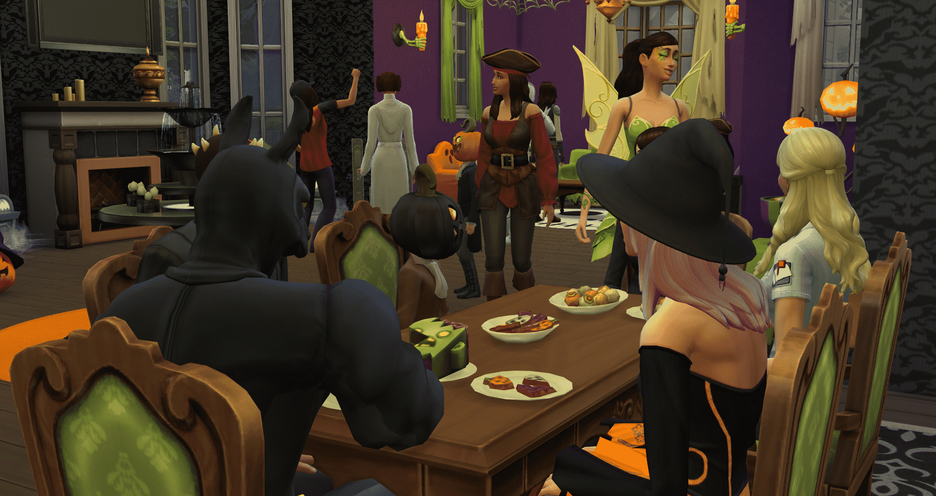 in the sims 4 spooky stuff can u go trick or treating