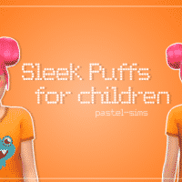 pastel sims sleek puffs for children