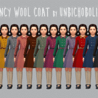 unbichobolita fancy wool coat