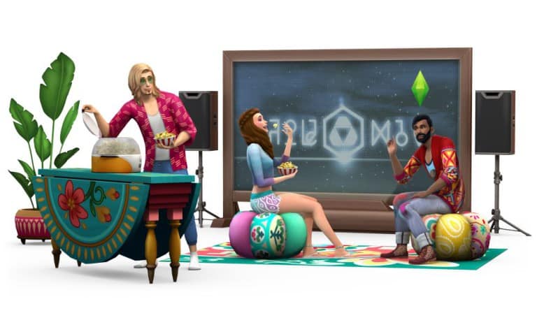 The Sims 4 Movie Hangout Stuff: New Render
