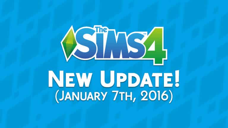 The Sims 4: New Game Update! (January 7th, 2016)