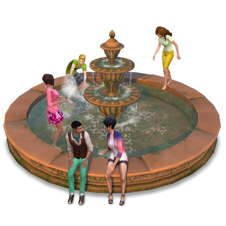 The Sims 4 Romantic Garden Stuff: Fountain Render