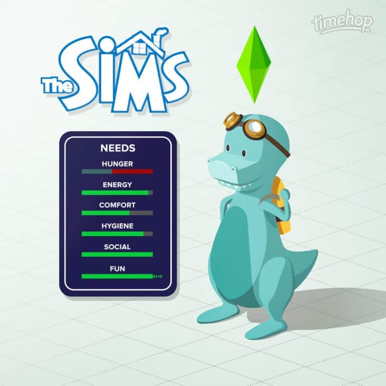 The Sims Sweet Sixteen: Timehop Promo Image