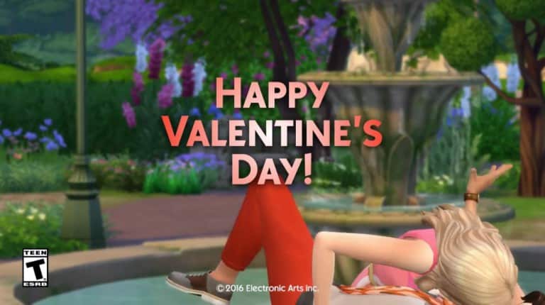 The Sims 4 Romantic Garden: Valentine’s Day Video