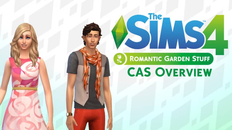 The Sims 4 Romantic Garden Stuff: CAS Overview