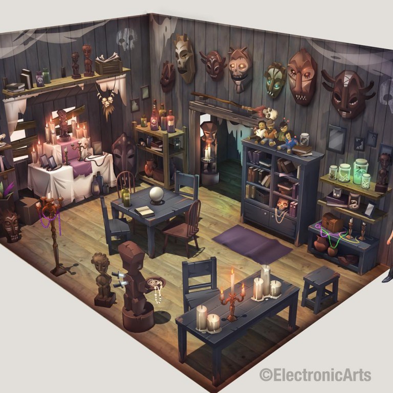 The Sims 4: Concept Art by Miles Dulay