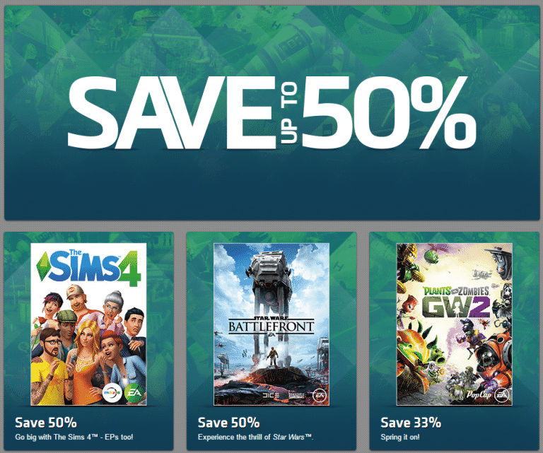 Origin: Save Up to 50% Off with the Spring Sale! (The Sims 4 + EPs included)