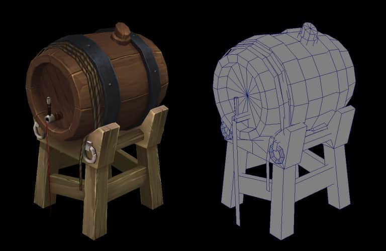 The Sims 4: Barrel 3D Model by Ejeet Espiritu