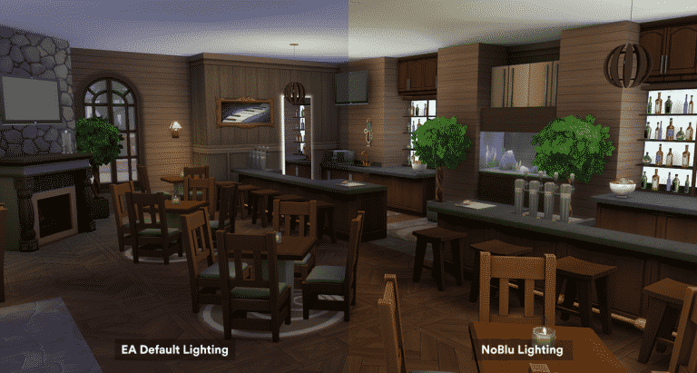 The Sims 4: ‘NoBlu’ Lighting Improvement Mod