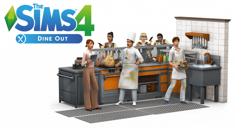 The Sims 4 Dine Out: New Render + Official Logo