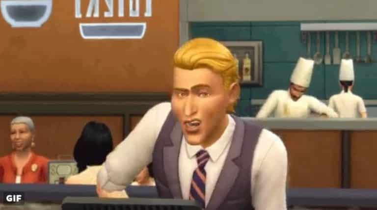 The Sims 4 Dine Out: Rude Cashier GIF