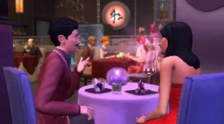 The Sims 4 Dine Out: Goth Romance GIF