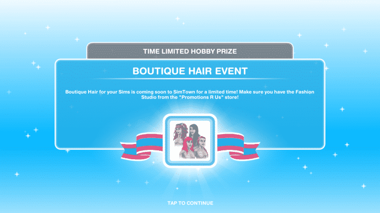 The Sims FreePlay: Boutique Hair Event Returning Soon
