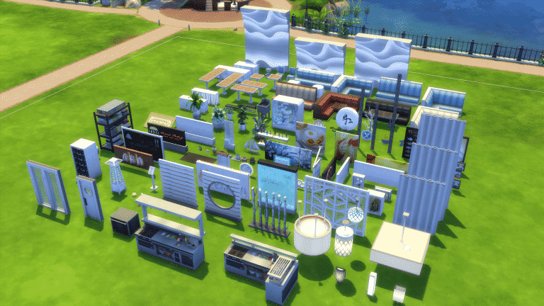 The Sims 4 Dine Out: Build Items Overview
