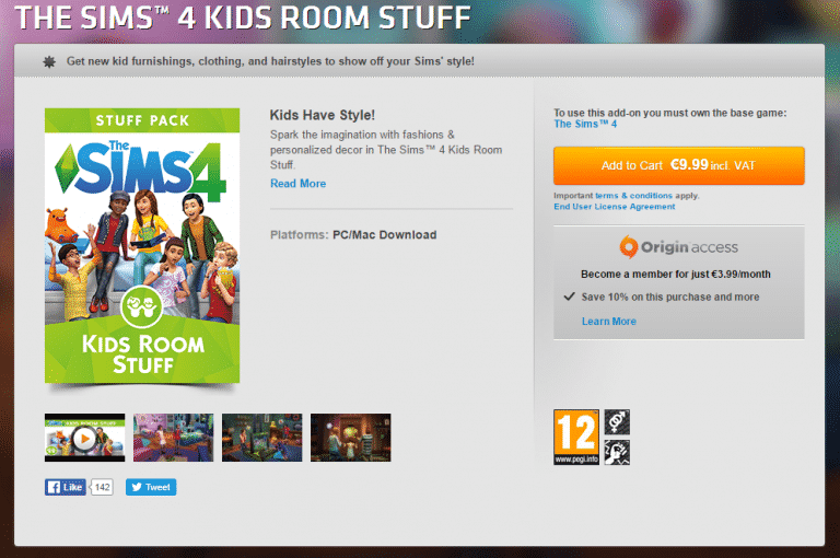 The Sims 4 Kids Room Stuff: Now Available on Origin