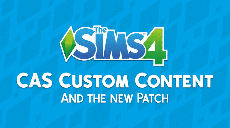 The Sims 4: CAS Custom Content and the new Patch