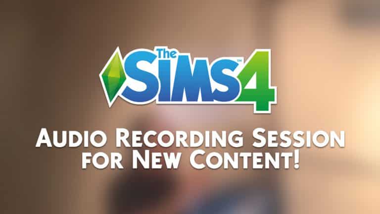 The Sims 4: Recording Session Snap for New Content