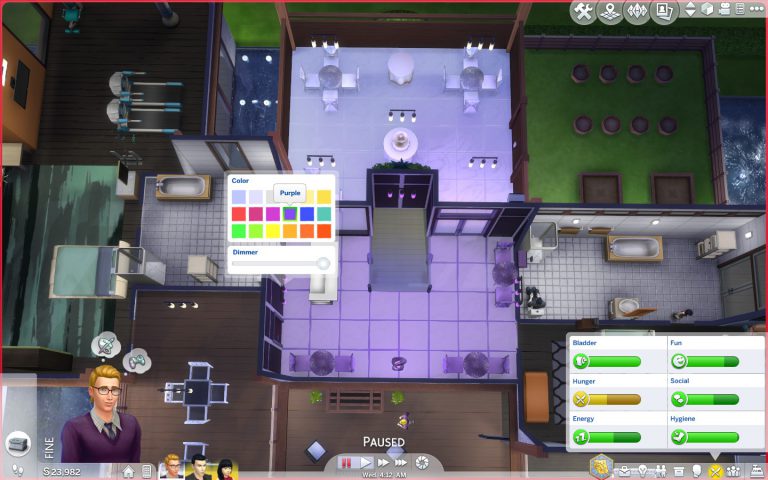 The Sims 4 July 2016 Update: New Per Room Lighting Options
