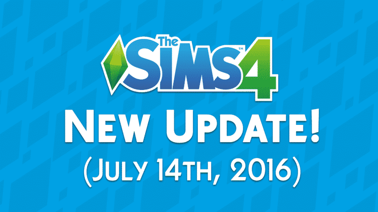 The Sims 4: New Update + Patch Notes! (July 14th, 2016)