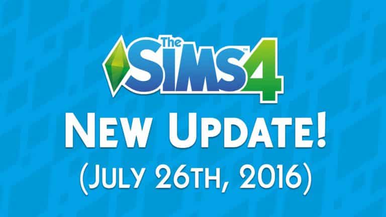 The Sims 4: New Update! (July 26th, 2016)