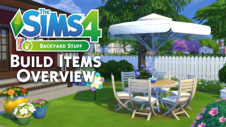 The Sims 4 Backyard Stuff: Build Items Overview