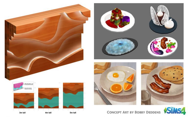 The Sims 4 Dine Out: Concept Art