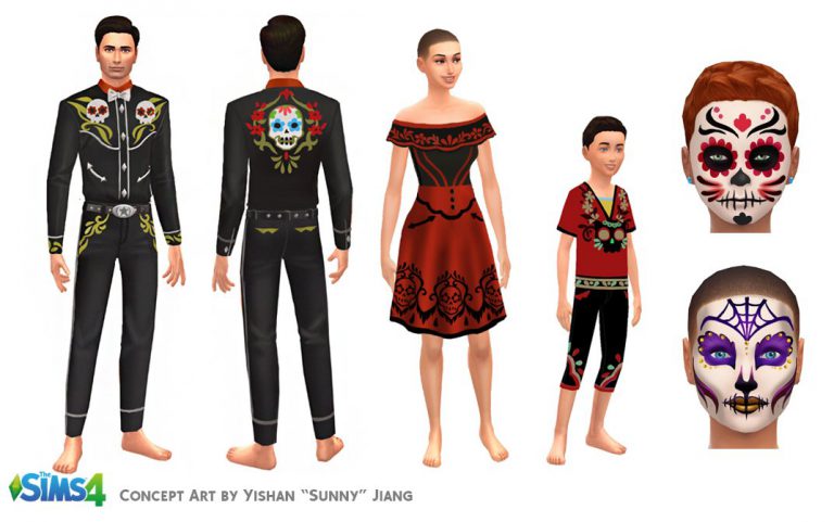 The Sims 4: Day Of The Dead Concept Art