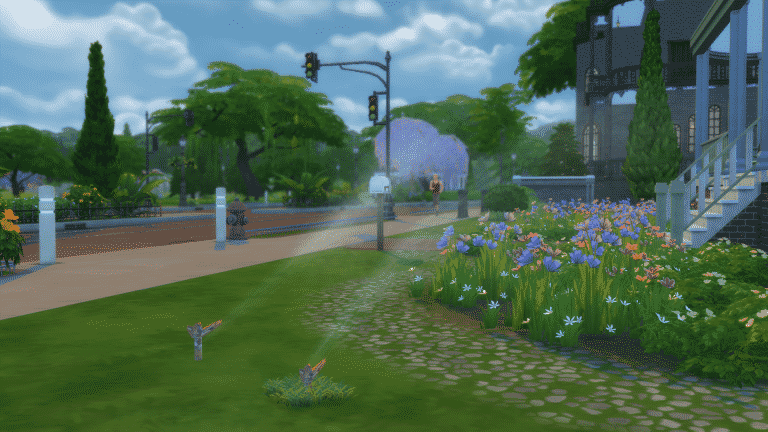 The Sims 4 Mod: Decorate your Garden with Animated Sprinklers
