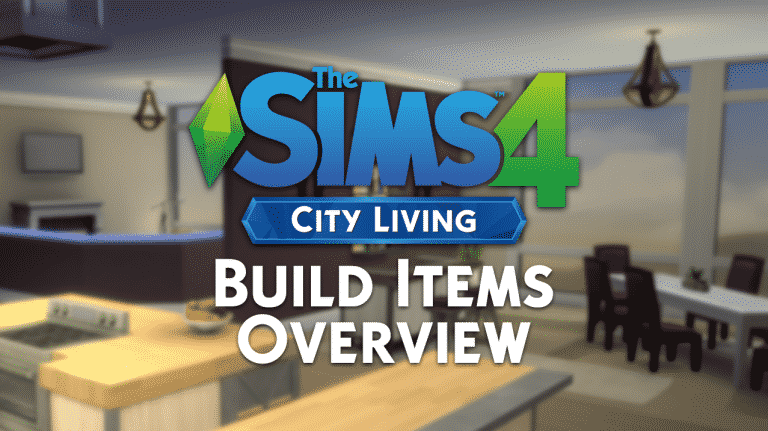 The Sims 4 City Living: Build Items Overview