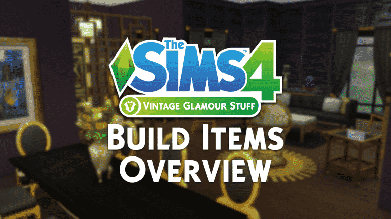 The Sims 4 Vintage Glamour: Build Items Overview