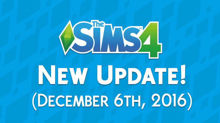 The Sims 4: New Update! (December 6th, 2016)