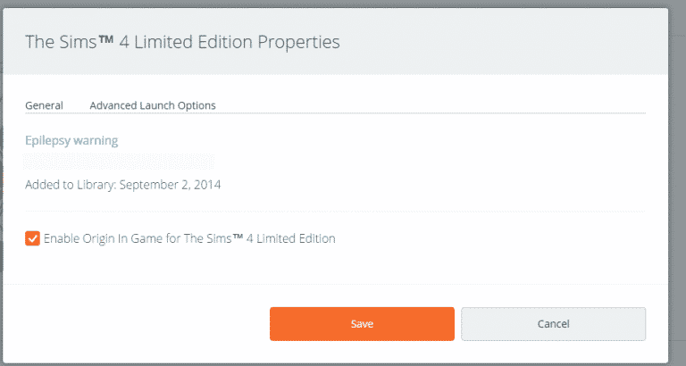 The Sims 4: Check Origin Online In-Game Status