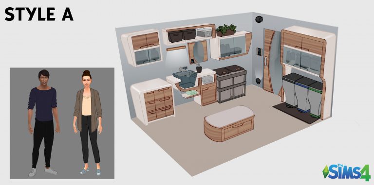 The Sims 4 Eco Living Stuff: Pick An Art Style!