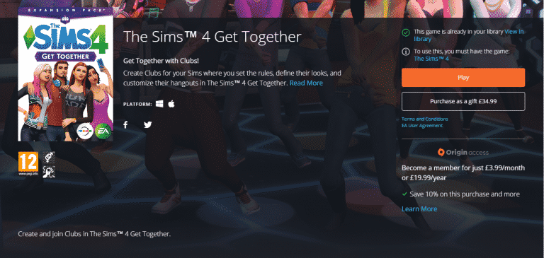 Origin Raises The Sims 4 Base Game + Pack Prices in UK