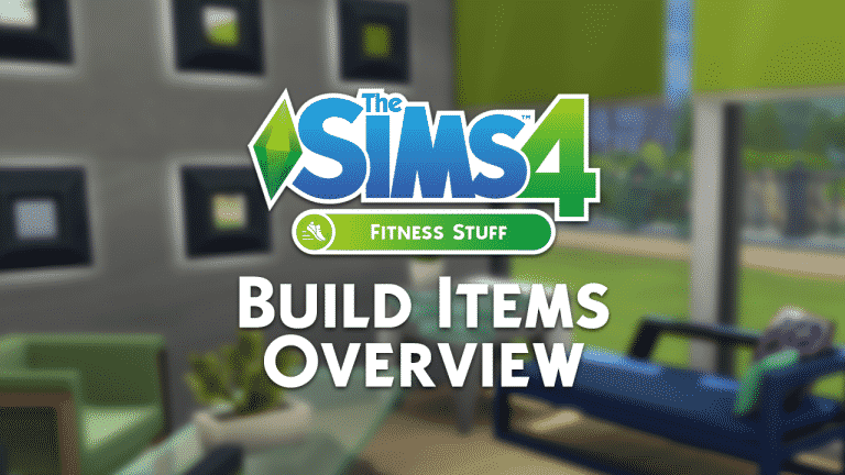 The Sims 4 Fitness Stuff: Build Items Overview