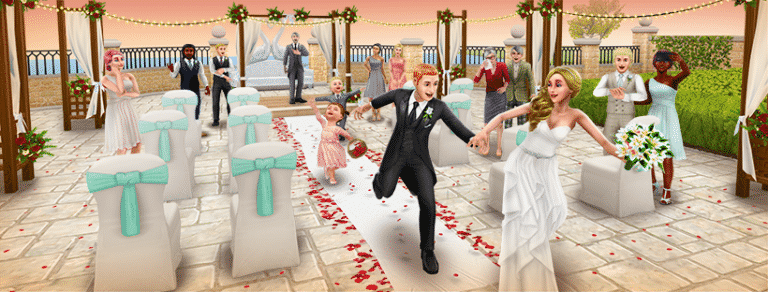 The Sims FreePlay: Wedding Update Screen