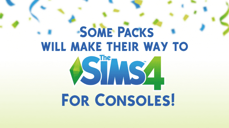 Some Packs will make their way to The Sims 4 Console Version