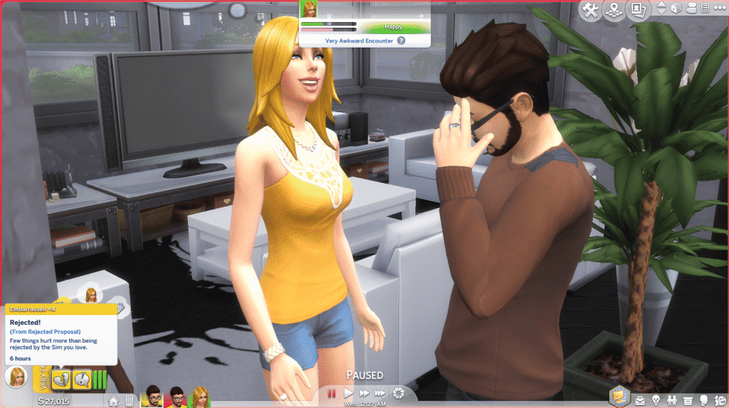 The Sims 4: Trying to kill my Sim with Emotions