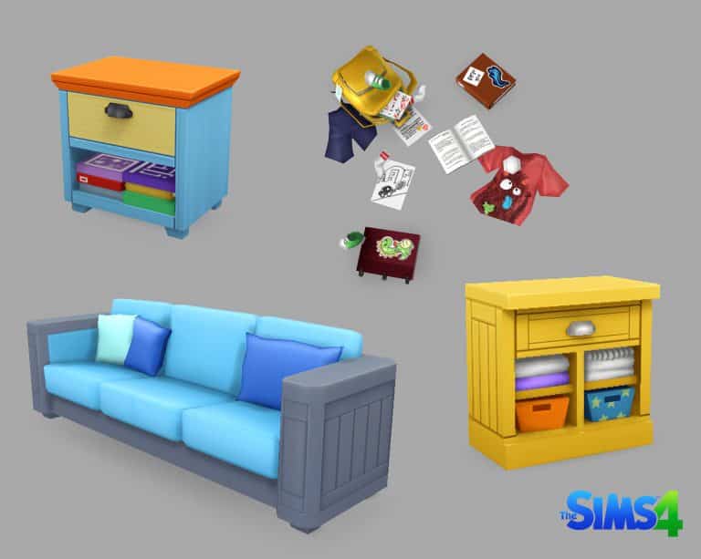 The Sims 4 Parenthood: 3D Objects by Lauren Neel