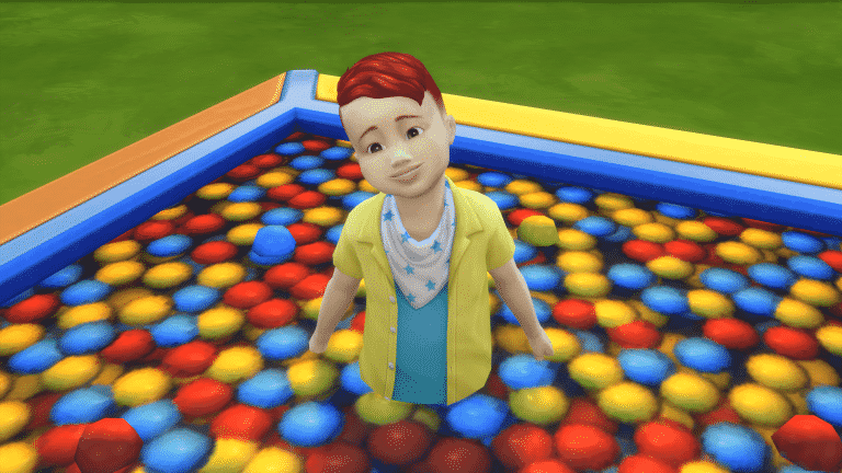 The Ball Pit Object in Sims 4 Toddler Stuff is really…something