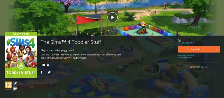 The Sims 4 Toddler Stuff Now Available on Origin!