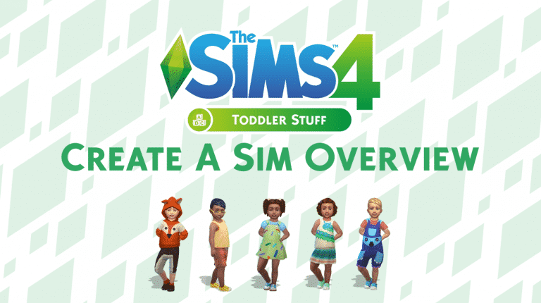 The Sims 4 Toddler Stuff: Create A Sim Overview